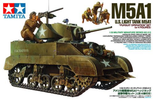 Tamiya US Light Tank M5A1 Pursuit Operation Set  1:35 makett harcjármű (300035313)