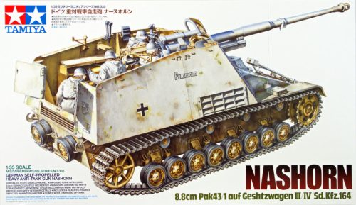 Tamiya Nashorn 8.8cm Pak43/1 auf Geschützwagen III/IV(Sd.Kfz.164)  1:35 makett harcjármű (300035335)