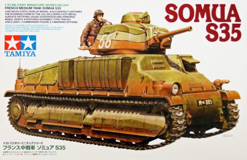 Tamiya French Medium Tank SOMUA S35  1:35 makett harcjármű (300035344)