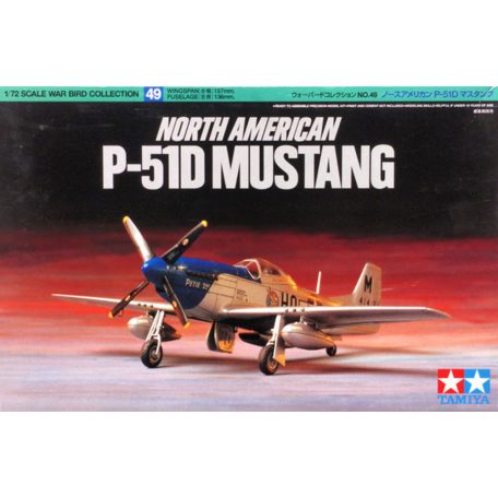 Tamiya North American P-51D Mustang  1:72 makett repülő (300060749)