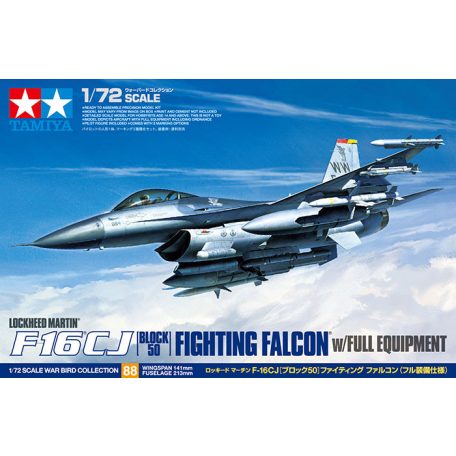 Tamiya Lockheed Martin F-16 CJ Block 50 Fighting Falcon  1:72 makett repülő (300060788)