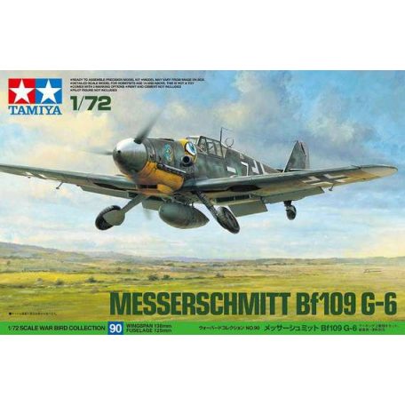 Tamiya Messerschmitt Bf109 G-6  1:72 makett repülő (300060790)