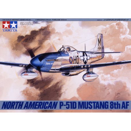 Tamiya P-51D Mustang 8th Air Force  1:48 makett repülő (300061040)