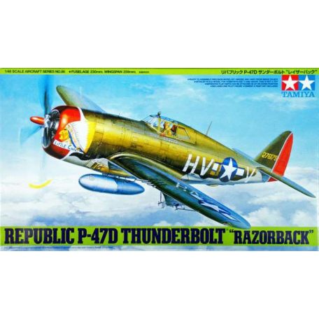 Tamiya Republic P-47D Thunderbolt Razorback  1:48 makett repülő (300061086)