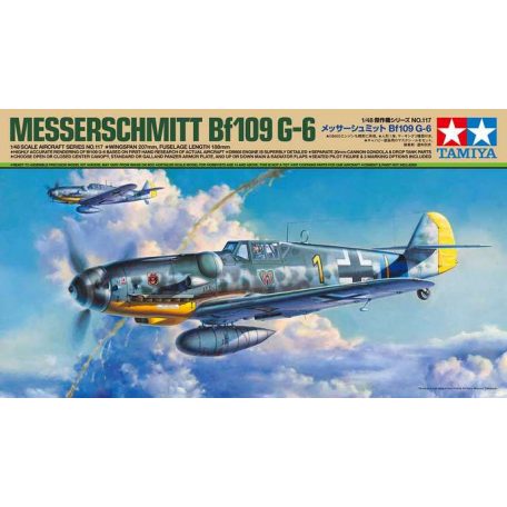 Tamiya Messerschmitt Bf 109 G-6  1:48 makett repülő (300061117)