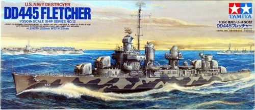 Tamiya US Navy Destroyer DD445 Fletcher  1:350 makett hajó (300078012)