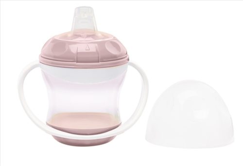 ThermoBaby itatópohár fogantyúval 180 ml - Powder Pink