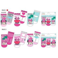   Disney Minnie baba zokni 3 pár/csomag (0-6 hónap), felső sor