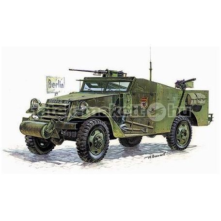 Zvezda M-3 Armored Scout Car  1:35 makett harcjármű (3519)