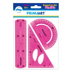   Prima Art hajlítható mértan készlet 3 db-os pink (357037)