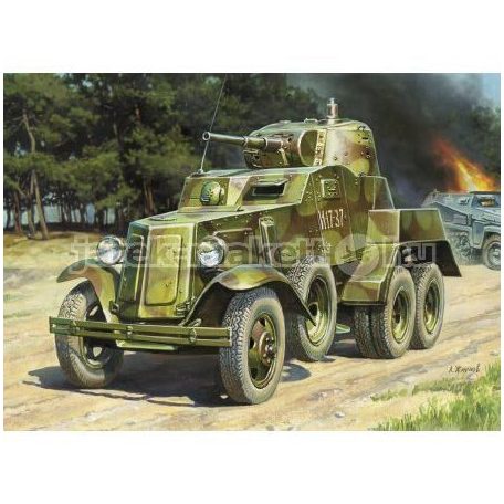 Zvezda Szovjet páncélos BA-10 1:35 makett harcjármű (3617)