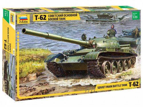 Zvezda T-62 Soviet Main Battle Tank  1:35 makett harcjármű (3622)