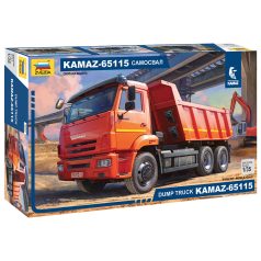 Zvezda Kamaz 65115 dump truck  1:35 makett teherautó (3650)