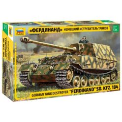   Zvezda Sd. Kfz. 184 Ferdinand Tiger  1:35 makett harcjármű (3653)