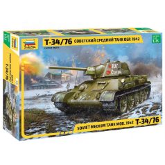 Zvezda T-34/76 mod.1942 1:35 makett harcjármű (3686)