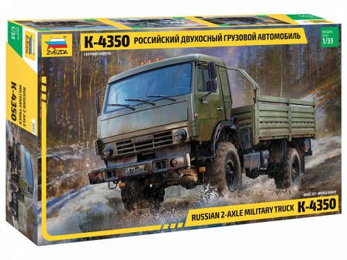 Zvezda Russian 2 Axle Military Truck K-4326  1:35 makett harcjármű (3692)