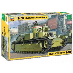 Zvezda T-28 Heavy Tank  1:35 makett harcjármű (3694)