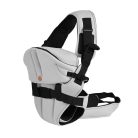 Cangaroo Carry Go 4 pozíciós, kapucnis csatos hordozó - Világosszürke
