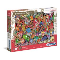   Clementoni Puzzle 1000 db - Lehetetlen - Karácsonyfadíszek (39585)