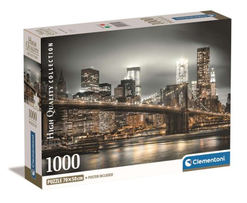 Clementoni 1000 db-os Compact puzzle - New York, Brooklyn-híd (39704)