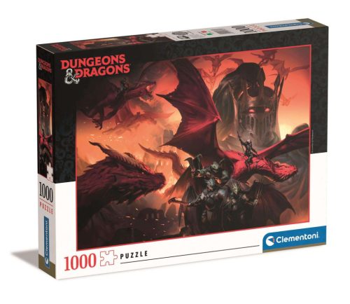 Clementoni 1000 db-os puzzle -  Dungeons and Dragons: Vörös sárkány (39733)