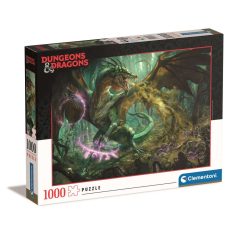   Clementoni 1000 db-os puzzle -  Dungeons and Dragons: Zöld sárkány (39734)