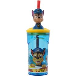   Mancs Őrjárat Pup Power 3D Figurine szívószálas pohár 360 ml