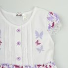 Lepke mintás lila nyári ruha (Méret:98)