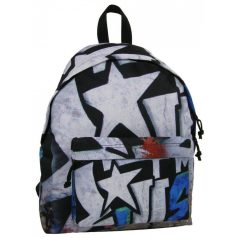 Graffiti Teen hátizsák iskolatáska 42x32x14cm, Star *