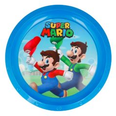 Super Mario műanyag tányér 20,3x23,1x2 cm Kék 400 ml