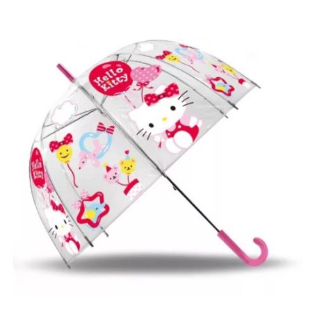 Hello Kitty gyerek átlátszó félautomata esernyő Ø70 cm