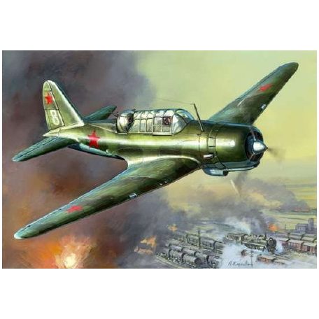 Zvezda SU-2 Soviet Light Bomber  1:48 makett repülő (4805)