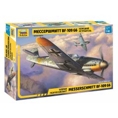 Zvezda Messerschmitt BF-109 G6  1:48 makett repülő (4816)