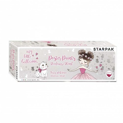 Starpak My little ballerina plakát festék készlet 12 színnel 20 ml (492054)