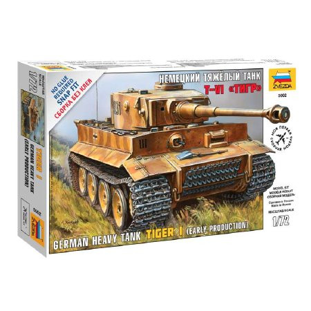 Zvezda Tiger I German Tank  1:72 makett harcjármű (5002)