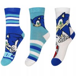 Sonic a sündisznó Fast gyerek zokni 3 pár/csomag 31/34