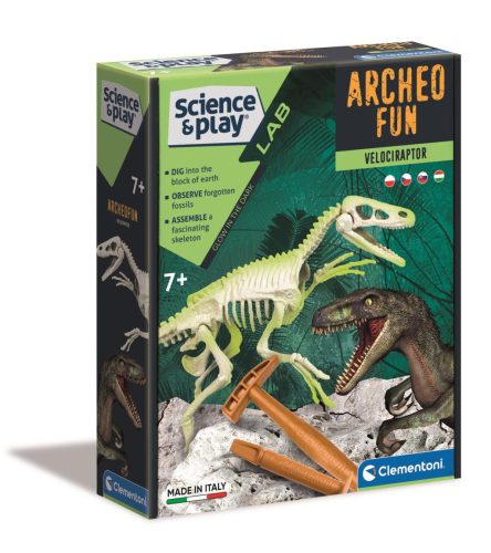 Clementoni Science&play VELOCIRAPTOR régészeti szett