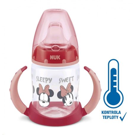 Baba tanuló itatópohár NUK Disney Mickey hőmérséklet jelzővel 150 ml piros *