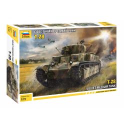 Zvezda T-28 Soviet Tank 1:72 makett harcjármű (5064)