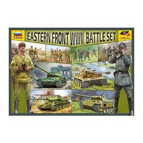 Zvezda Battle Set: Eastern Front WWII  1:72 makett harcjármű (5203)