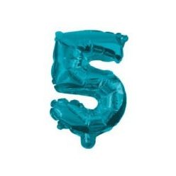 Mini 5-ös Blue szám Fólia lufi 32 cm