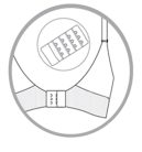 Carriwell Gélmerevítős varrás nélküli szoptatós melltartó (XL méret) - Fehér