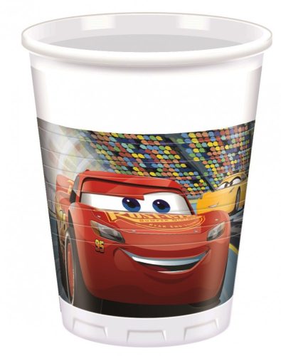 Disney Cars 3, Verdák műanyag pohár 8 db-os 200 ml