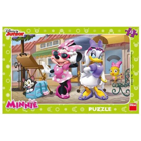 Minnie egér Párizsban 15 darabos puzzle *