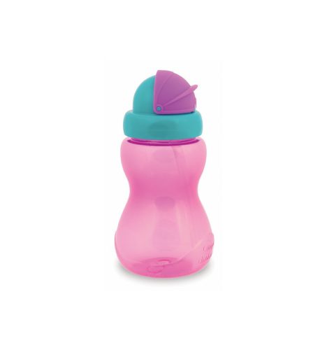 Canpol Babies Sport itatópohár szívószállal 270 ml (12h+) - Rózsaszín
