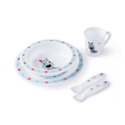 Canpol Babies Műanyag étkészlet (12h+) - Kék