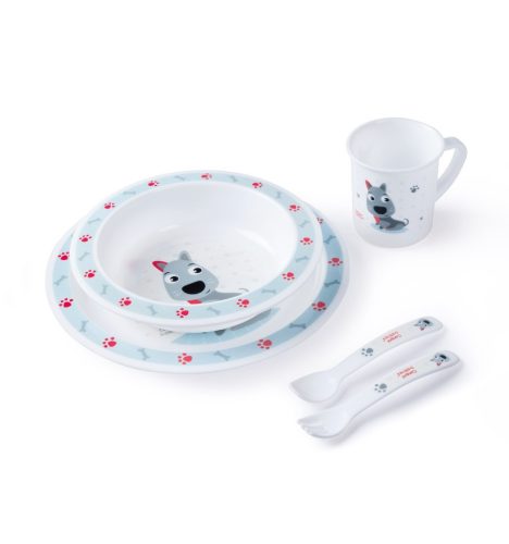 Canpol Babies Műanyag étkészlet (12h+) - Kék