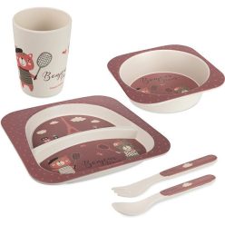   Canpol Babies Bonjour Paris 5 részes étkészlet (12h+) - Bordó