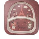 Canpol Babies Bonjour Paris 5 részes étkészlet (12h+) - Bordó