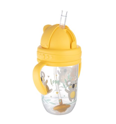 Canpol Babies Cseppmentes szívószálas itatópohár nehezékkel  270 ml (6h+) - Koala